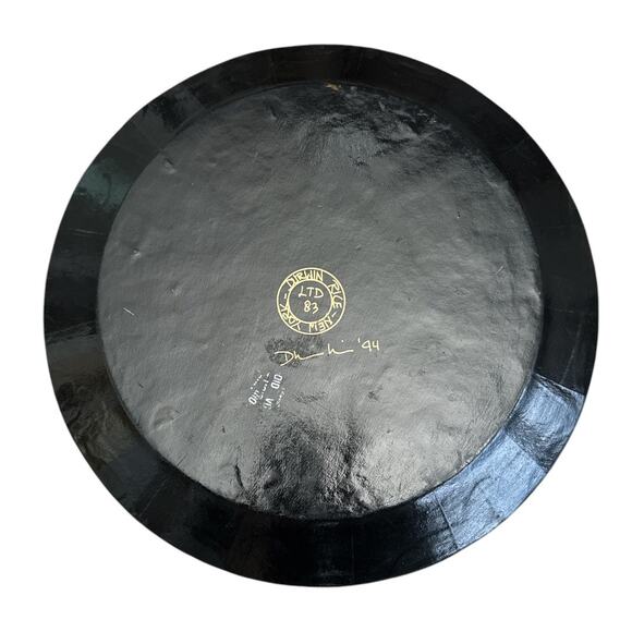 Rare Durwin Rice New York Signed Decoupage Ape Plate - Picture 2 of 10